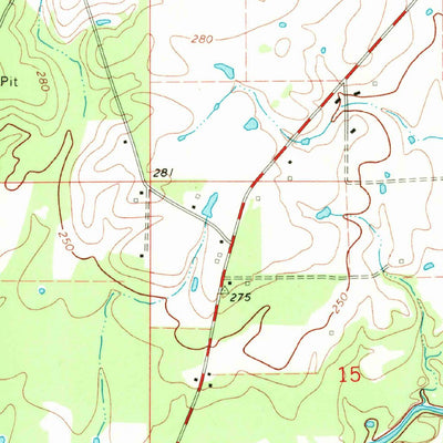 United States Geological Survey Tylertown, MS-LA (1970, 24000-Scale) digital map