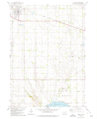 United States Geological Survey Tyndall, SD (1978, 24000-Scale) digital map