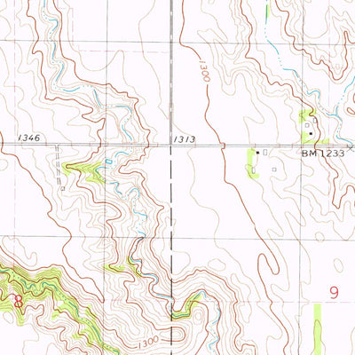 United States Geological Survey Tyndall, SD (1978, 24000-Scale) digital map