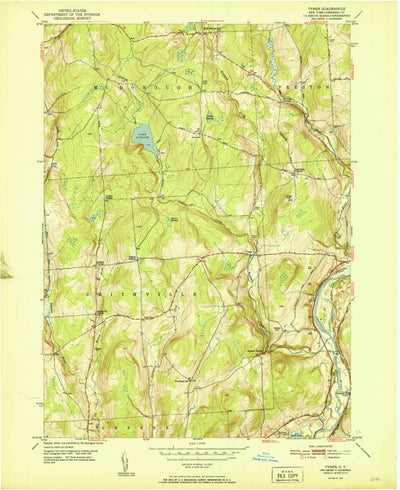 United States Geological Survey Tyner, NY (1951, 24000-Scale) digital map