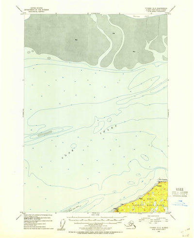 United States Geological Survey Tyonek A-2, AK (1952, 63360-Scale) digital map