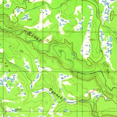 United States Geological Survey Tyonek A-4, AK (1958, 63360-Scale) digital map