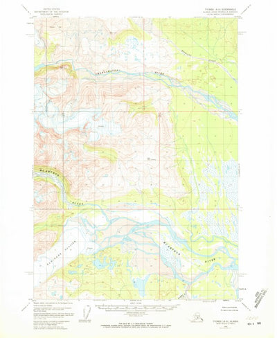 United States Geological Survey Tyonek A-6, AK (1958, 63360-Scale) digital map