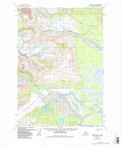 United States Geological Survey Tyonek A-6, AK (1959, 63360-Scale) digital map