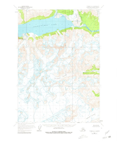 United States Geological Survey Tyonek A-7, AK (1958, 63360-Scale) digital map