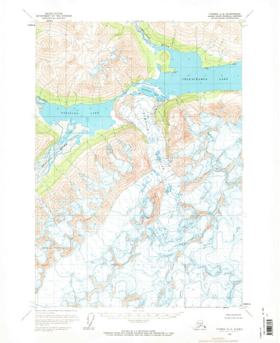 United States Geological Survey Tyonek A-8, AK (1958, 63360-Scale) digital map
