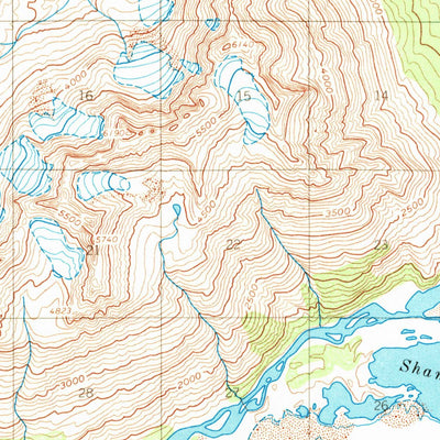 United States Geological Survey Tyonek A-8, AK (1958, 63360-Scale) digital map