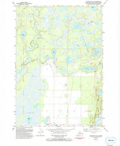 United States Geological Survey Tyonek B-1 NE, AK (1979, 25000-Scale) digital map