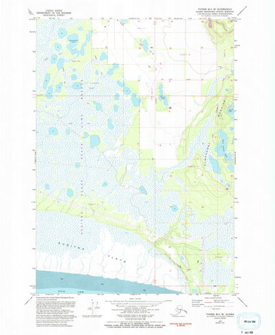 United States Geological Survey Tyonek B-1 SE, AK (1979, 25000-Scale) digital map