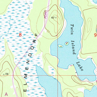 United States Geological Survey Tyonek B-1 SE, AK (1979, 25000-Scale) digital map