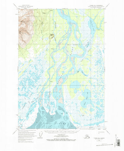 United States Geological Survey Tyonek B-2, AK (1958, 63360-Scale) digital map