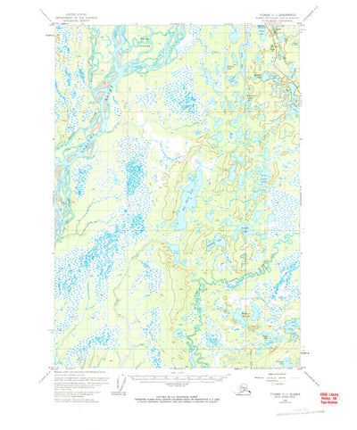 United States Geological Survey Tyonek C-1, AK (1958, 63360-Scale) digital map