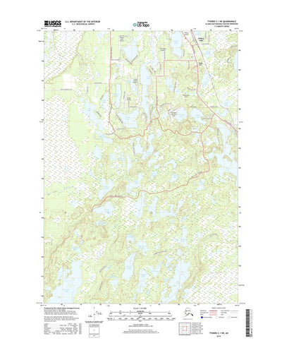 United States Geological Survey Tyonek C-1 NE, AK (2016, 25000-Scale) digital map