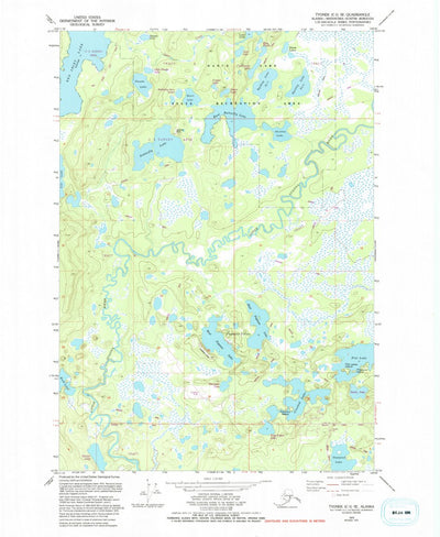 United States Geological Survey Tyonek C-1 SE, AK (1979, 25000-Scale) digital map