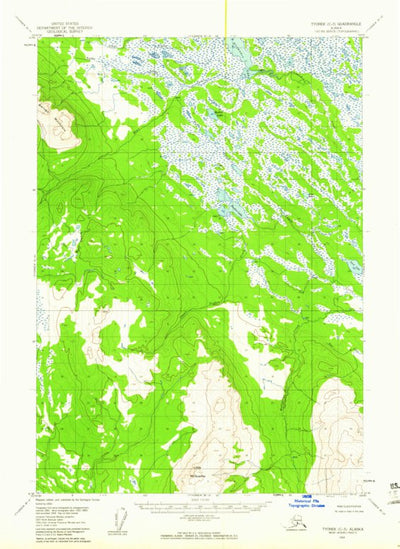 United States Geological Survey Tyonek C-3, AK (1954, 63360-Scale) digital map