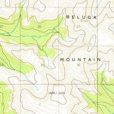 United States Geological Survey Tyonek C-4, AK (1954, 63360-Scale) digital map