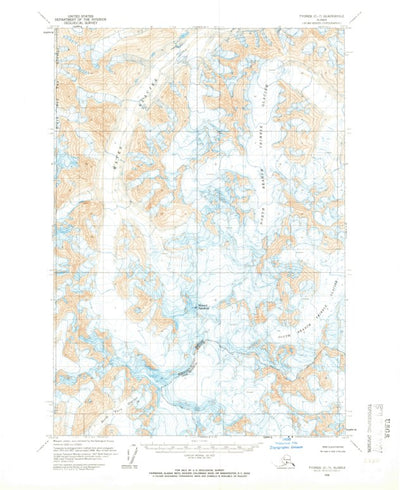 United States Geological Survey Tyonek C-7, AK (1958, 63360-Scale) digital map