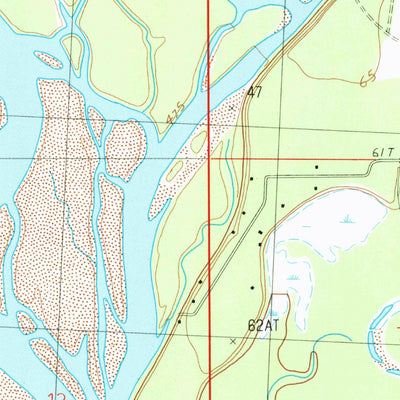 United States Geological Survey Tyonek D-1 NE, AK (1987, 25000-Scale) digital map