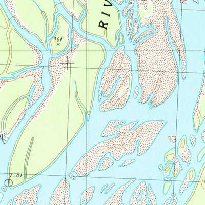 United States Geological Survey Tyonek D-1 NE, AK (1987, 25000-Scale) digital map