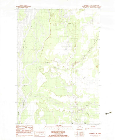 United States Geological Survey Tyonek D-1 SE, AK (1983, 25000-Scale) digital map