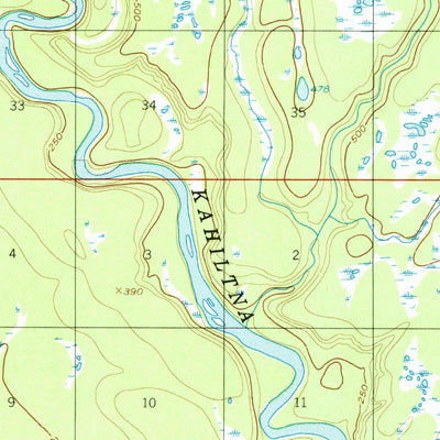 United States Geological Survey Tyonek D-2, AK (1954, 63360-Scale) digital map
