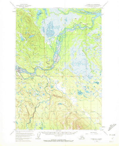 United States Geological Survey Tyonek D-4, AK (1954, 63360-Scale) digital map