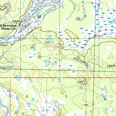 United States Geological Survey Tyonek D-4, AK (1993, 63360-Scale) digital map