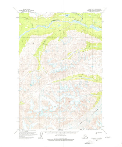 United States Geological Survey Tyonek D-7, AK (1958, 63360-Scale) digital map