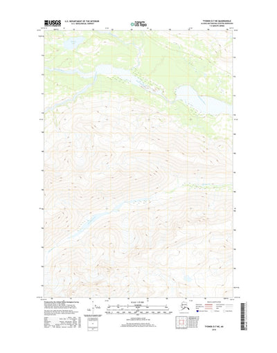 United States Geological Survey Tyonek D-7 NE, AK (2016, 25000-Scale) digital map