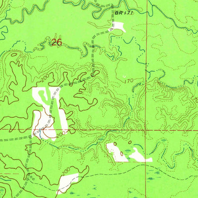 United States Geological Survey Tyro, AR (1964, 24000-Scale) digital map