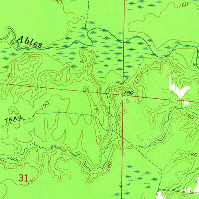 United States Geological Survey Tyro, AR (1964, 24000-Scale) digital map