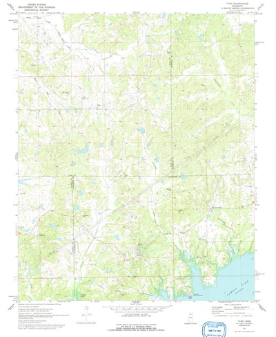 United States Geological Survey Tyro, MS (1971, 24000-Scale) digital map