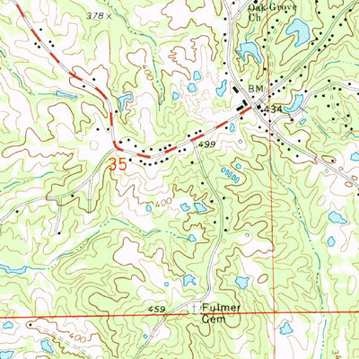 United States Geological Survey Tyro, MS (1971, 24000-Scale) digital map