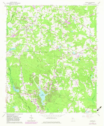United States Geological Survey Tyrone, GA (1965, 24000-Scale) digital map