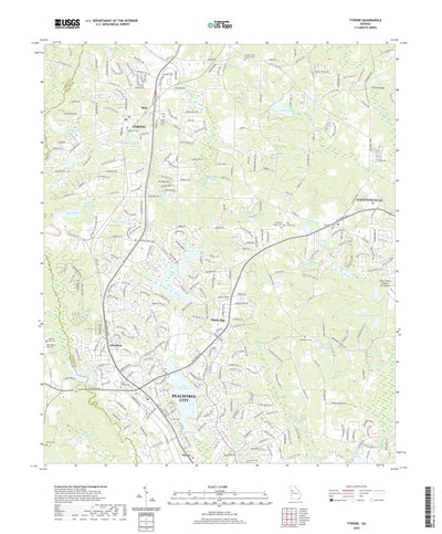 United States Geological Survey Tyrone, GA (2020, 24000-Scale) digital map