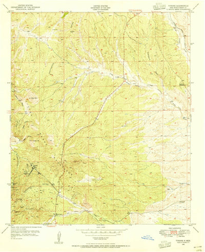 United States Geological Survey Tyrone, NM (1950, 24000-Scale) digital map