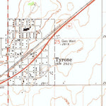 United States Geological Survey Tyrone, OK-KS (1967, 24000-Scale) digital map