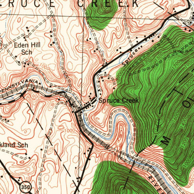 United States Geological Survey Tyrone, PA (1946, 62500-Scale) digital map