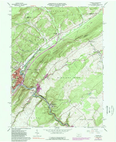 United States Geological Survey Tyrone, PA (1963, 24000-Scale) digital map