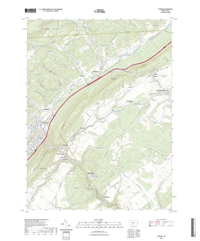 United States Geological Survey Tyrone, PA (2023, 24000-Scale) digital map
