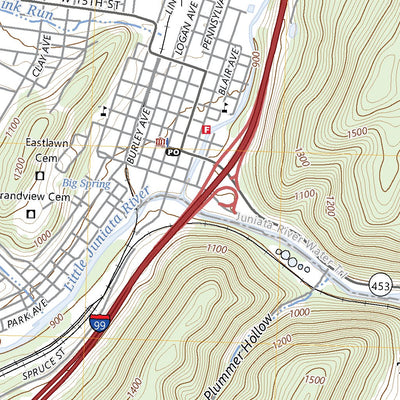 United States Geological Survey Tyrone, PA (2023, 24000-Scale) digital map