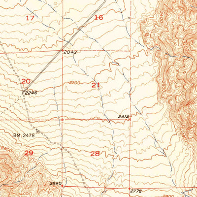 United States Geological Survey Ubehebe Peak, CA (1951, 62500-Scale) digital map