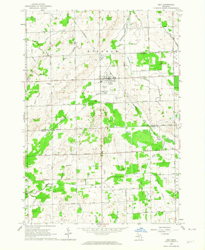 United States Geological Survey Ubly, MI (1963, 24000-Scale) digital map