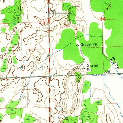 United States Geological Survey Ubly, MI (1963, 24000-Scale) digital map