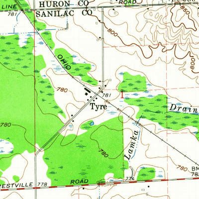 United States Geological Survey Ubly, MI (1963, 24000-Scale) digital map