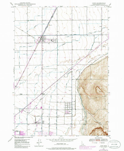 United States Geological Survey Ucon, ID (1948, 24000-Scale) digital map