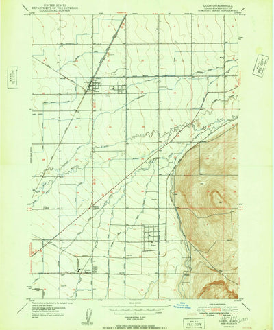 United States Geological Survey Ucon, ID (1949, 24000-Scale) digital map
