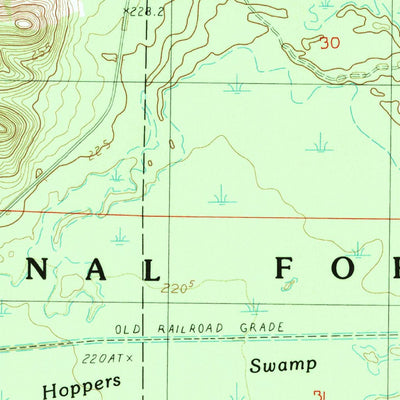 United States Geological Survey Udell, MI (1987, 24000-Scale) digital map