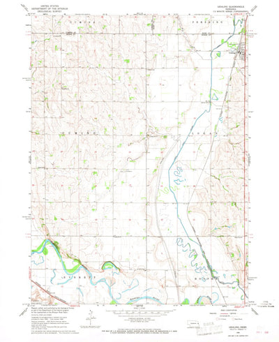 United States Geological Survey Uehling, NE (1966, 24000-Scale) digital map
