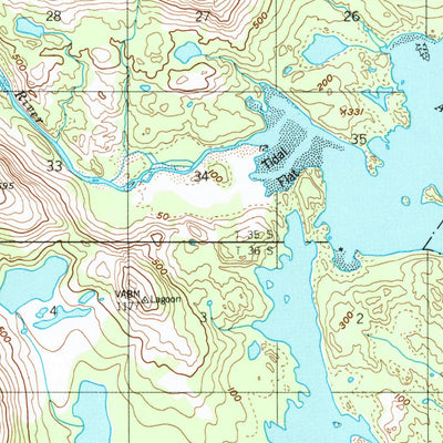 United States Geological Survey Ugashik A-2, AK (1951, 63360-Scale) digital map